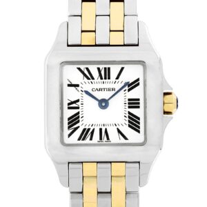 カルティエ - レディース サントス ドゥモワゼル | CARTIER | W25066Z6 | SM YG&SS 白文字盤 クォーツ ブレスレット | 未使用品 |