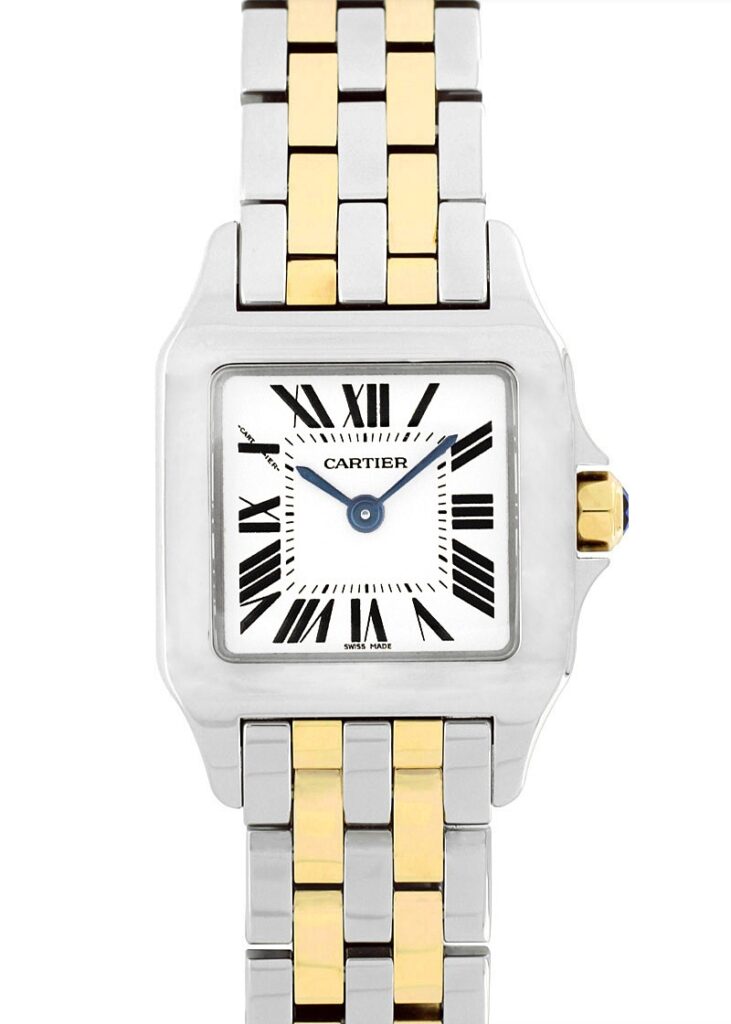 カルティエ - レディース サントス ドゥモワゼル | CARTIER | W25066Z6 | SM YG&SS 白文字盤 クォーツ ブレスレット | 未使用品 |