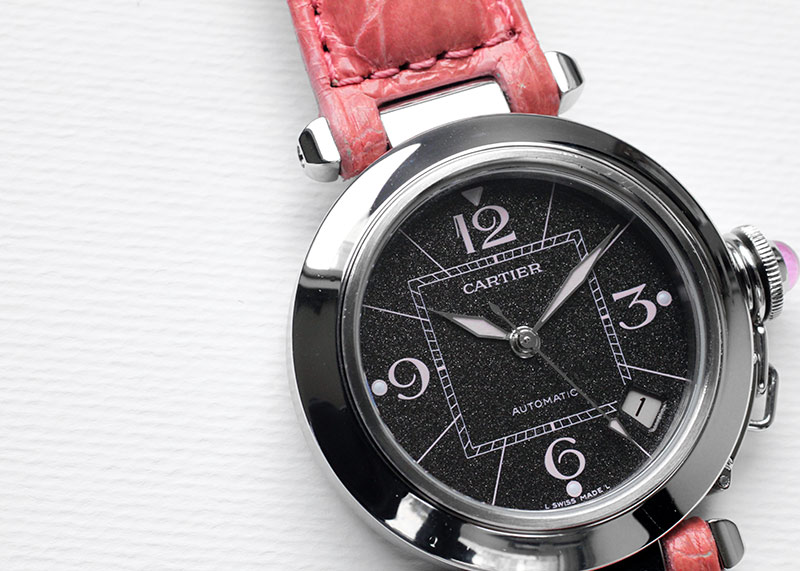 カルティエ - パシャC クリスマス限定 | CARTIER | W3109599 | SS 黒文字盤 自動巻き レザー | 中古 |