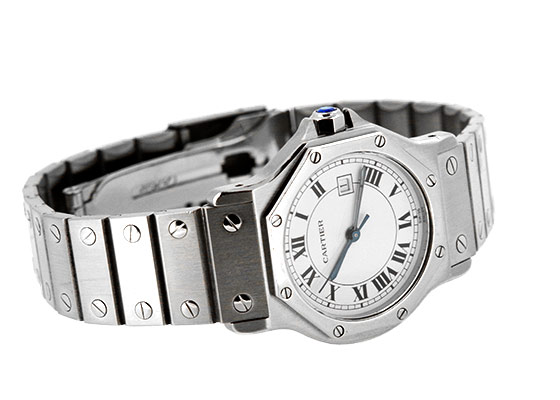 カルティエ - サントス オクタゴン | CARTIER | 29mm SS 白文字盤 自動巻き ブレスレット | 中古 |