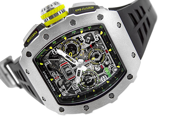 リシャールミル - オートマティック フライバック クロノグラフ | RICHARD MILLE | RM11-03 | TI スケルトン文字盤 自動巻き ラバー | 中古 |
