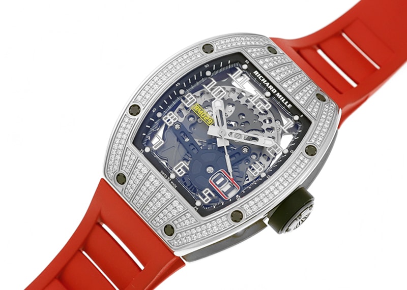 リシャールミル - オートマティック オーバーサイズデイト ダイヤモンド | RICHARD MILLE | RM029 | WG スケルトン文字盤 自動巻き ラバー | 中古 |