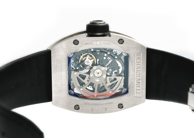 リシャールミル - ダイヤモンドベゼル | RICHARD MILLE | RM010 | WG スケルトン 自動巻き レザー | 委託品 | 中古 |