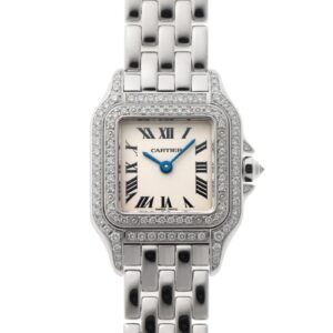 カルティエ - パンテール | CARTIER | WF3118F3 | SM ダイヤモンド WG シルバー文字盤 クォーツ ブレスレット | 中古 |