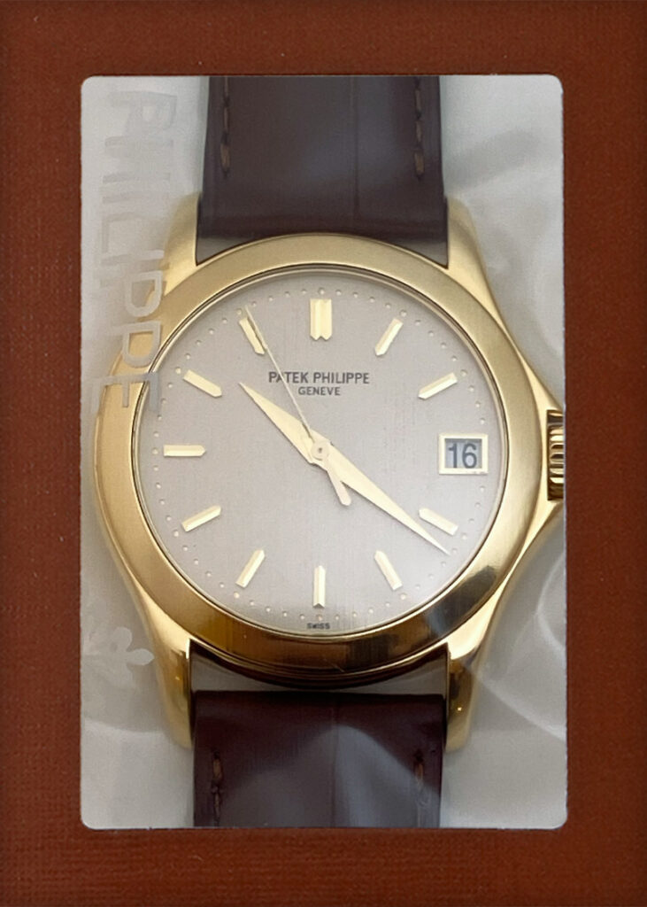 パテックフィリップ - カラトラバ | PATEK PHILIPPE | 5107J-001 | YG シルバー文字盤 自動巻き レザー | レストア | 中古 |