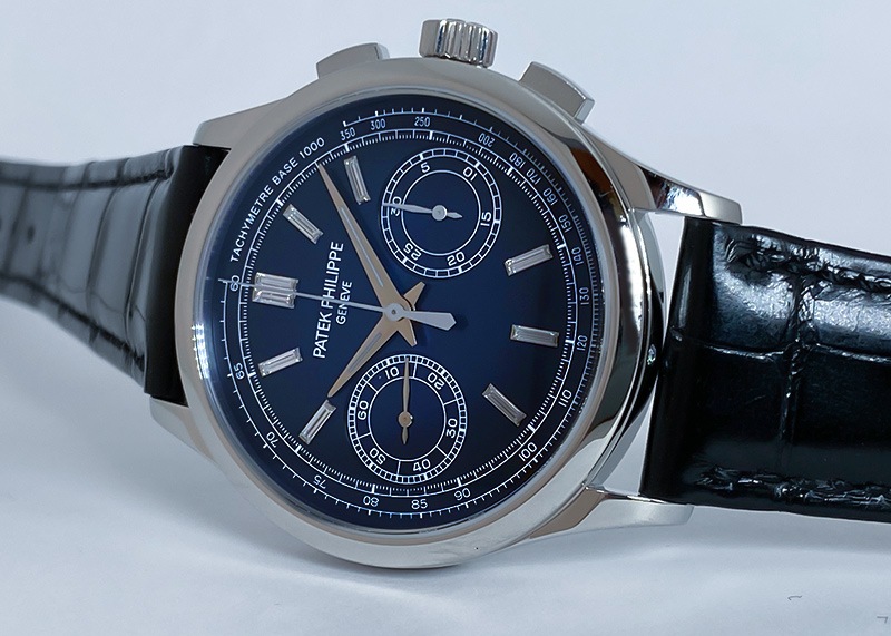 パテックフィリップ - コンプリケーション クロノグラフ | PATEK PHILIPPE | 5170P-001 | PT ブルー/ダイヤ文字盤 手巻き レザー | 委託品 | 中古 |
