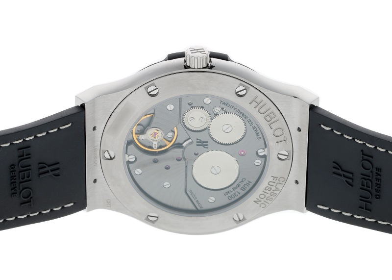 ウブロ - クラシックフュージョン クラシコ ウルトラシン | HUBLOT | 515.NX.2210.LR | TI 白文字盤 手巻き ラバーアリゲーター | 未使用品