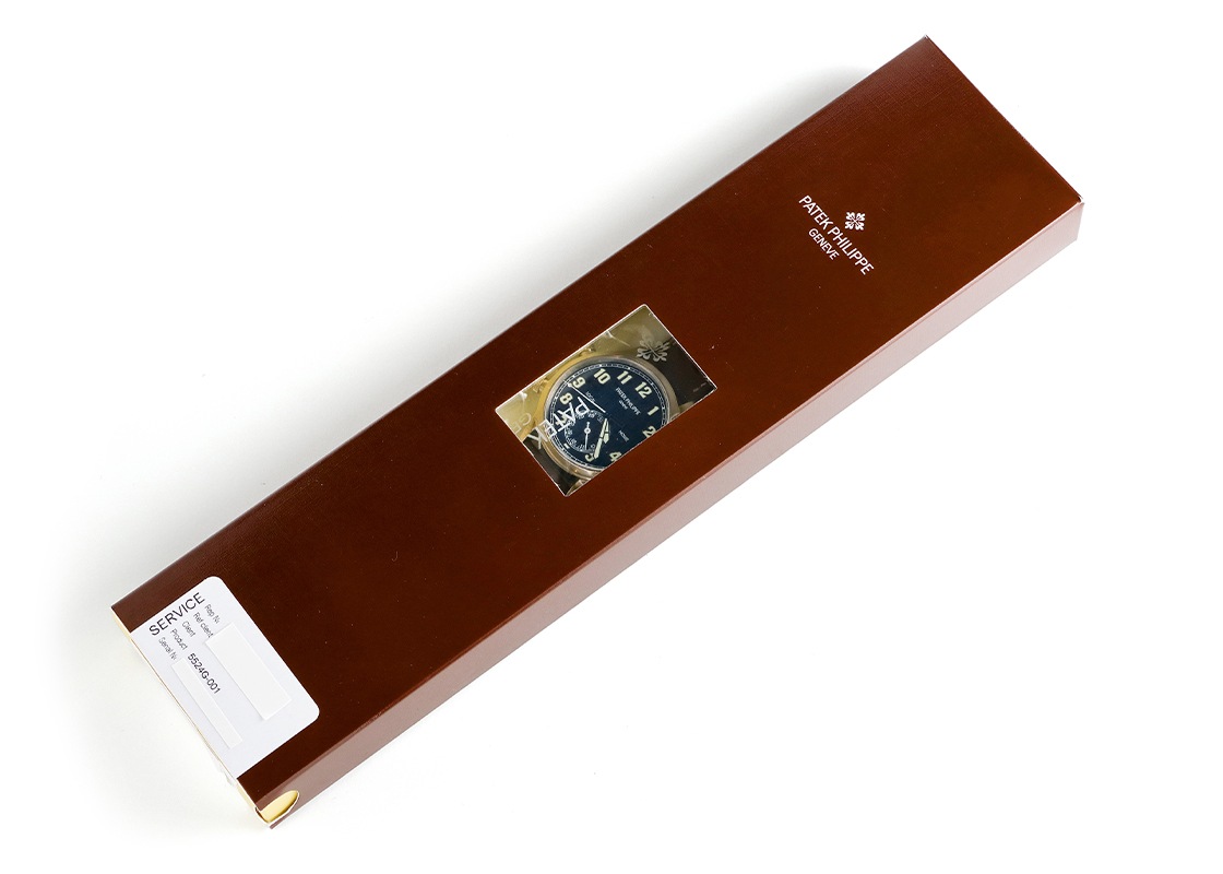 パテックフィリップ - カラトラバ パイロット トラベルタイム | PATEK PHILIPPE | 5524G-001 | WG ブルー文字盤 自動巻き レザー | レストア