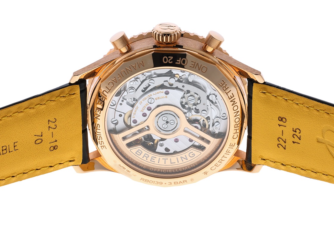 ブライトリング - ナビタイマー B01 クロノグラフ 41 リミテッドモデル 20本限定 | BREITLING | RB01394A1L1P1(RB0139) | RG グリーン文字盤 自動巻き レザー | 中古
