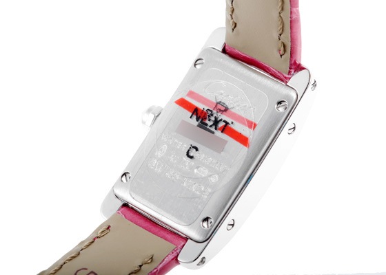 カルティエ - レディース タンクアメリカン ミニ ダイヤモンドベゼル | CARTIER | WB710015 | WG シルバー文字盤 クォーツ レザー
