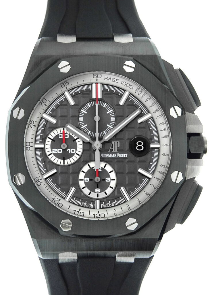 オーデマピゲ - ロイヤルオーク オフショアクロノグラフ | AUDEMARS PIGUET | 26405CE.OO.A002CA.01 | TI&CE グレー文字盤 自動巻き ラバー | 中古 |