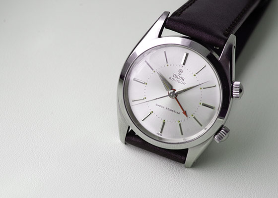 チューダー - アドバイザー アラーム ウォッチ | TUDOR | 7926 | SS シルバー文字盤 手巻き レザー | ヴィンテージ