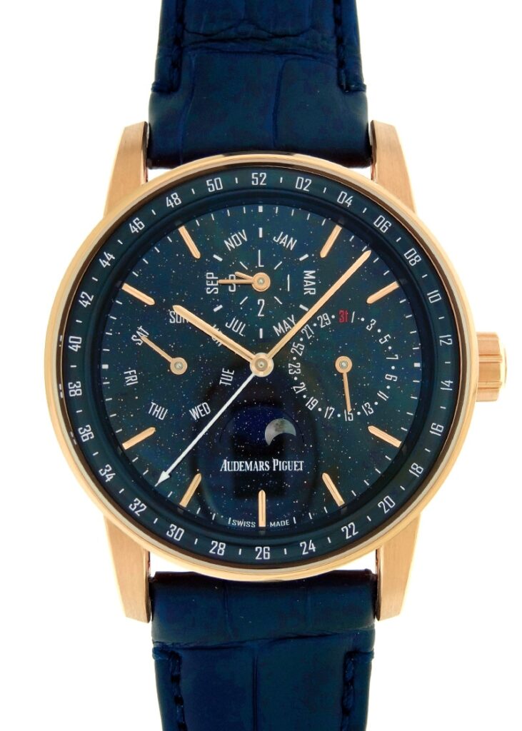 オーデマピゲ - CODE11.59 by オーデマピゲ パーペチュアルカレンダー | AUDEMARS PIGUET | 26394OR.OO.D321CR.01 PG ブルーアヴェンチュリン文字盤 自動巻き レザー |