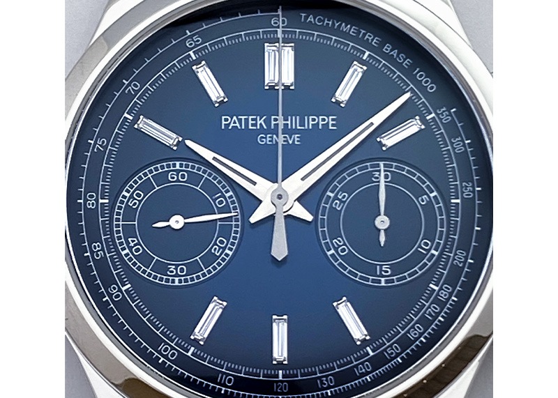 パテックフィリップ - コンプリケーション クロノグラフ | PATEK PHILIPPE | 5170P-001 | PT ブルー/ダイヤ文字盤 手巻き レザー | 委託品 | 中古 |