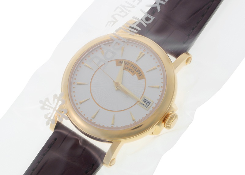 パテックフィリップ - カラトラバ オフィサー | PATEK PHILIPPE | 5153J-001 | YG シルバー文字盤 自動巻き レザー | レストア