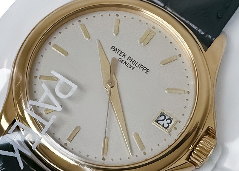 パテックフィリップ - カラトラバ | PATEK PHILIPPE | 5127J-001 | YG シルバー文字盤 自動巻き レザー | 委託品 | レストア | 中古