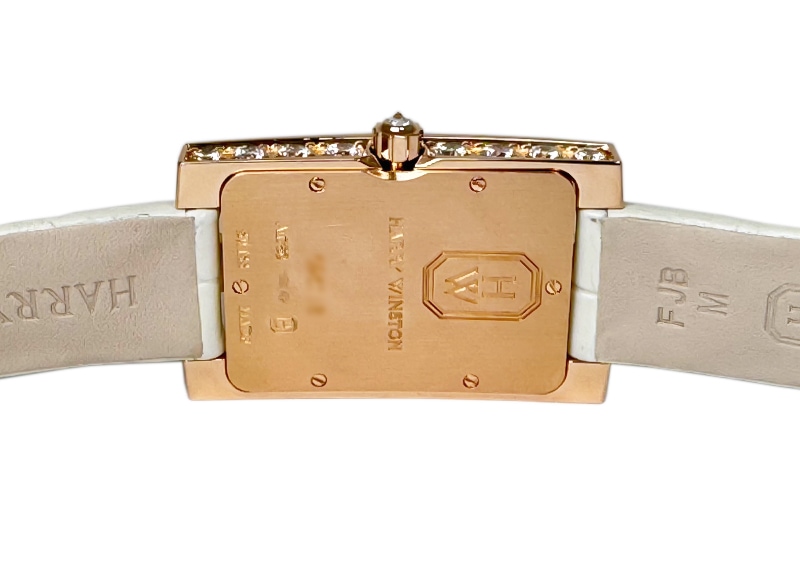 ハリーウィンストン - アヴェニュー クラシック オーロラ | HARRY WINSTON | AVEQHM21RR125 | RG シェル/ダイヤ文字盤 クォーツ レザー | 中古