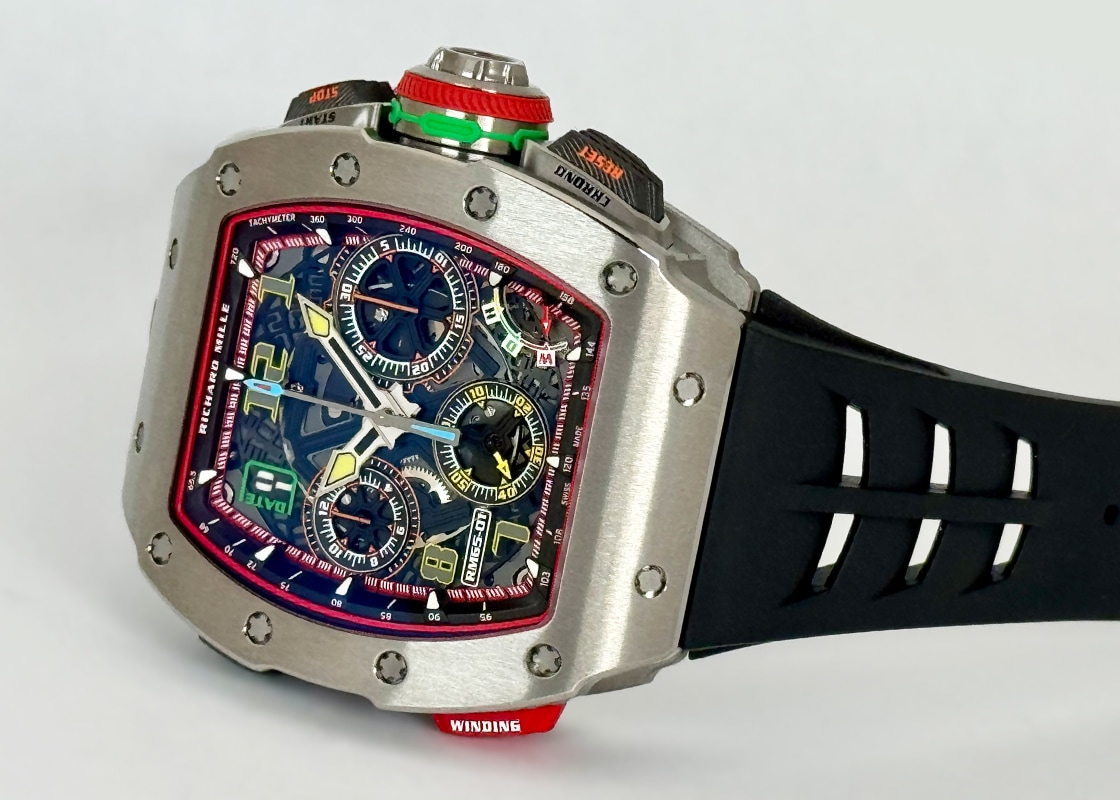 リシャールミル - オートマティック スプリットセコンド クロノグラフ | RICHARD MILLE | RM65-01 | TI スケルトン文字盤 自動巻き ラバー | 中古