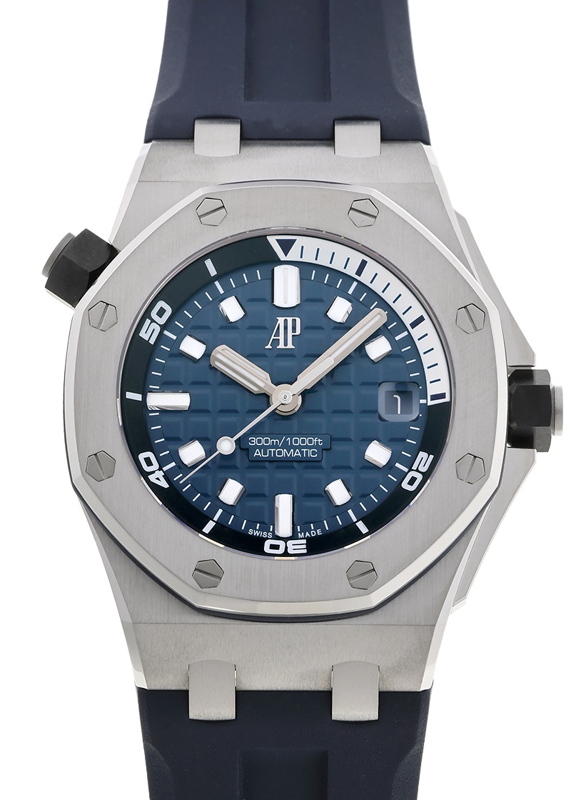オーデマピゲ - ロイヤルオーク オフショアダイバー | AUDEMARS PIGUET | 15720ST.OO.A027CA.01 | SS ブルー文字盤 自動巻き ラバー | 中古