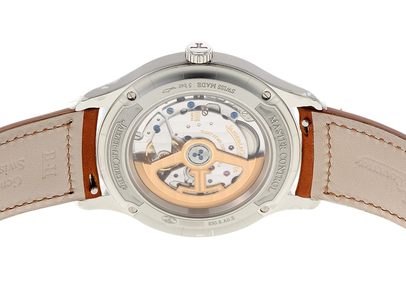 ジャガールクルト - マスターコントロール デイト | JAEGER LECOULTRE | Q4018420(830.8.A0.S) | SS シルバー文字盤 自動巻き レザー