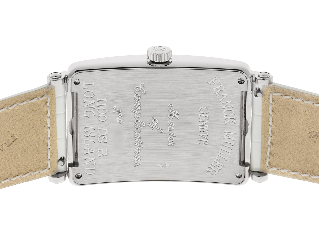 フランクミュラー - ロングアイランド ビーレトログラード セコンド | FRANCK MULLER | 1100DSR | WG シルバー文字盤 自動巻き レザー | 中古