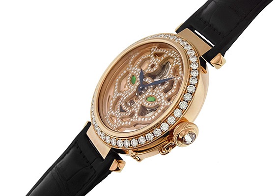 カルティエ - パシャ スケルトン パンテール | CARTIER | HPI00508 | PG スケルトン文字盤 手巻き レザー | 委託品 | 中古 |