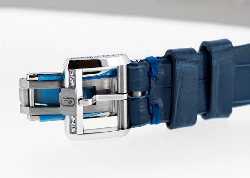 ハリーウィンストン - レディース アヴェニュー クラシック チェリーブロッサム | HARRY WINSTON | AVEQHM21WW286 | WG シェル文字盤 クォーツ レザー |