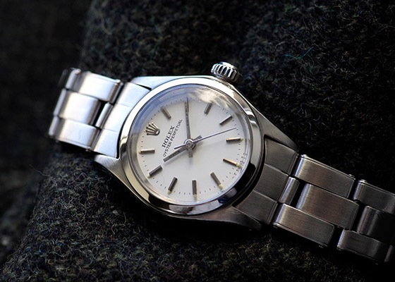 ロレックス - レディース オイスターパーペチュアル 60's | ROLEX | 6618 | SS 白文字盤 自動巻き ブレスレット | 1960年代製 | ヴィンテージ | 中古 |