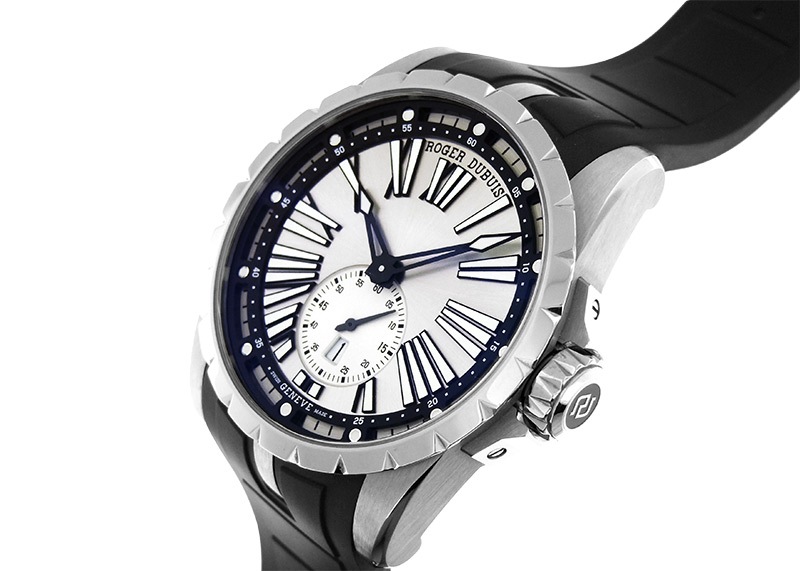 ロジェデュブイ - エクスカリバー45 オートマティック | ROGER DUBUIS | RDDBEX0714 | TI シルバー文字盤 自動巻き ラバー | 15本限定 | 中古 |