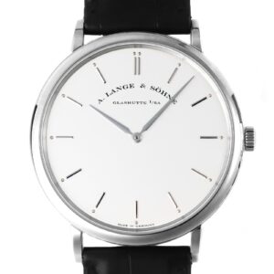 A.ランゲ＆ゾーネ - サクソニア フラッハ | A.LANGE&SOHNE | 211.026(LS2113AJ) | WG シルバー文字盤 手巻き レザー | 中古 |
