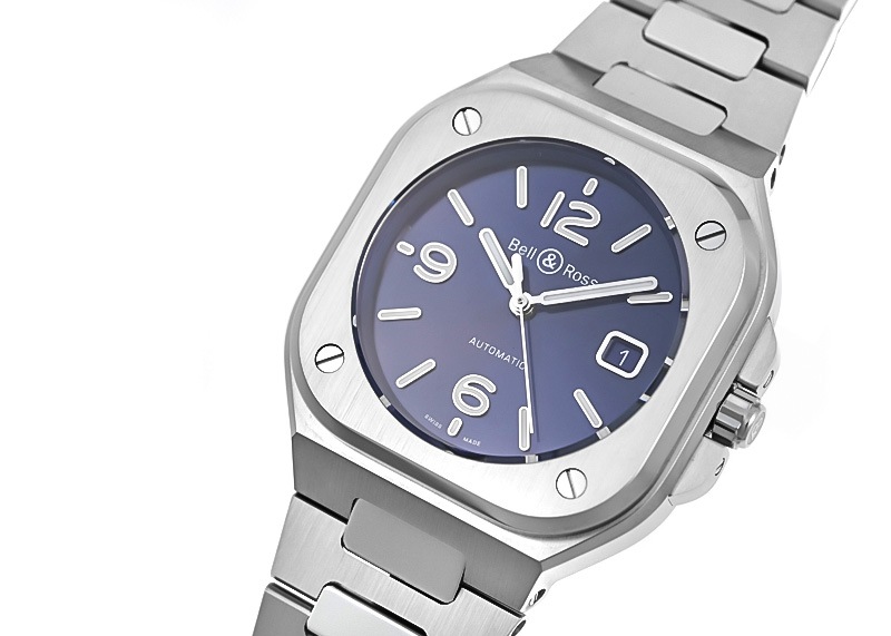 ベル&ロス - BR05 BLUE STEEL | BELL&ROSS | BR05A-BLU-ST/SST SS ブルー文字盤 自動巻き ブレスレット | 中古 |
