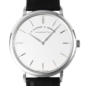 A.ランゲ＆ゾーネ - サクソニア フラッハ | A.LANGE&SOHNE | 211.026(LS2113AJ) | WG シルバー文字盤 手巻き レザー | 中古 |