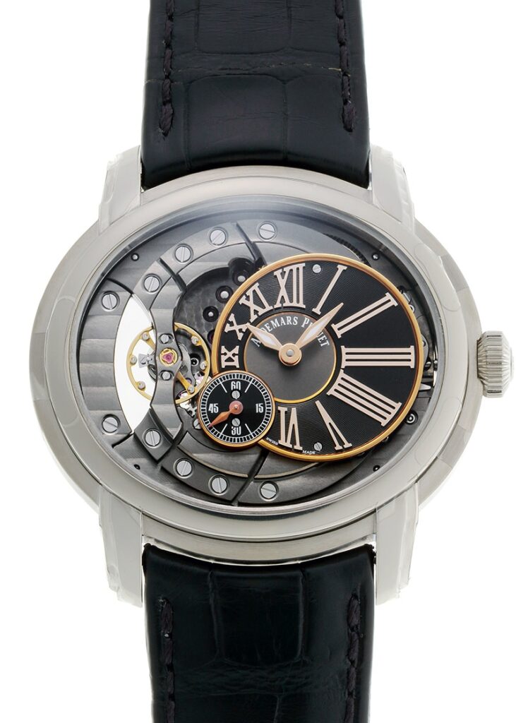 オーデマピゲ - ミレネリー | AUDEMARS PIGUET | 15350ST.OO.D002CR.01 | SS スケルトン文字盤 自動巻き レザー