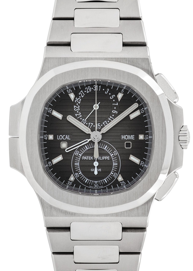 パテックフィリップ - ノーチラス トラベルタイム クロノグラフ | PATEK PHILIPPE | 5990/1A-001 | SS 黒文字盤 自動巻き ブレスレット | 中古 |