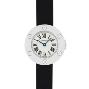 カルティエ - レディース ラブウォッチ | CARTIER | WE800231 | WG シルバー文字盤 クォーツ レザー | 中古 |