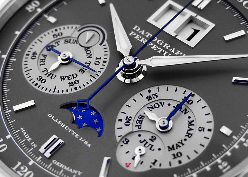 A.ランゲ&ゾーネ -ダトグラフ パーペチュアル | A.LANGE&SOHNE | 410.038E(LS4103AB) | WG グレー文字盤 手巻き レザー | 中古 |