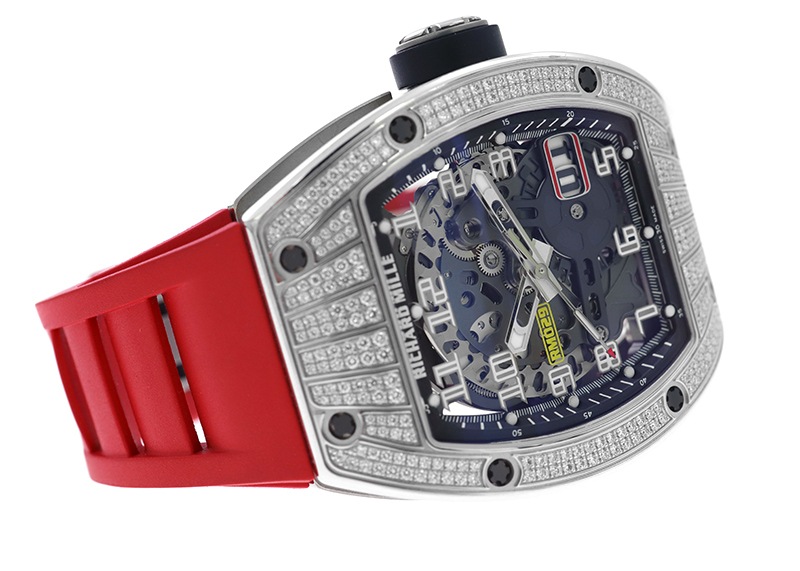 リシャールミル - オートマティック オーバーサイズデイト ダイヤモンド | RICHARD MILLE | RM029 | WG スケルトン文字盤 自動巻き ラバー | 中古 |