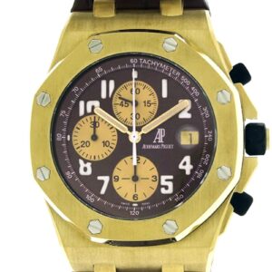 オーデマピゲ - ロイヤルオーク オフショア クロノグラフ アーノルドシュワルツェネッガー | AUDEMARS PIGUET | 26007BA.OO.D088CR.01 | YG ブラウン文字盤 自動巻き レザー | 400本限定 | 中古 |