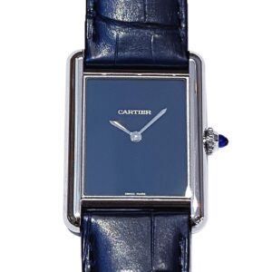 カルティエ - タンク マスト | CARTIER | WSTA0055 | LM SS ブルー文字盤 クォーツ レザー | 委託品 | 未使用品 |