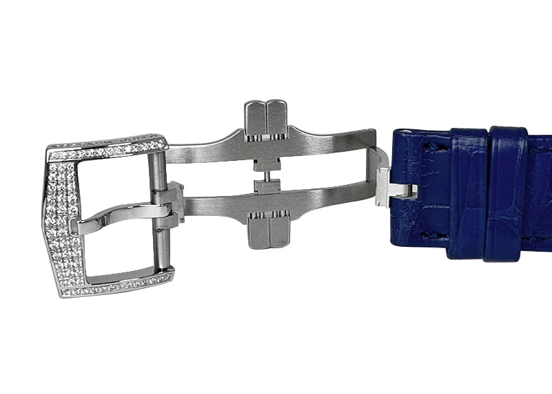 ハリーウィンストン - オーシャン トリレトロ クロノグラフ ダイヤモンドケース | HARRY WINSTON | OCEACT44WW002(400/MCRA44WL.MD/D3.1) | WG シェル/ダイヤ文字盤 自動巻き レザー | 中古