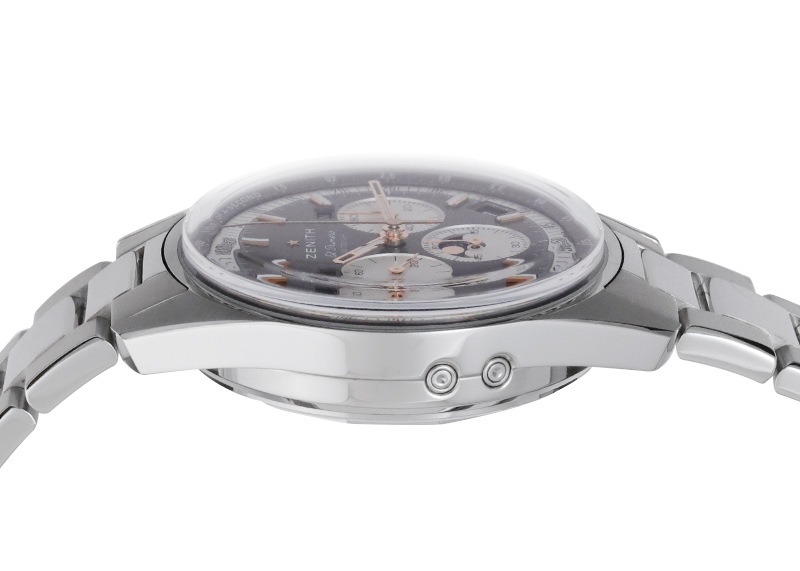 ゼニス - クロノマスター オリジナル トリプルカレンダー | ZENITH | 03.3400.3610/39.M3200 | SS グレー / シルバー文字盤 自動巻き ブレスレット | 委託品 | 未使用品