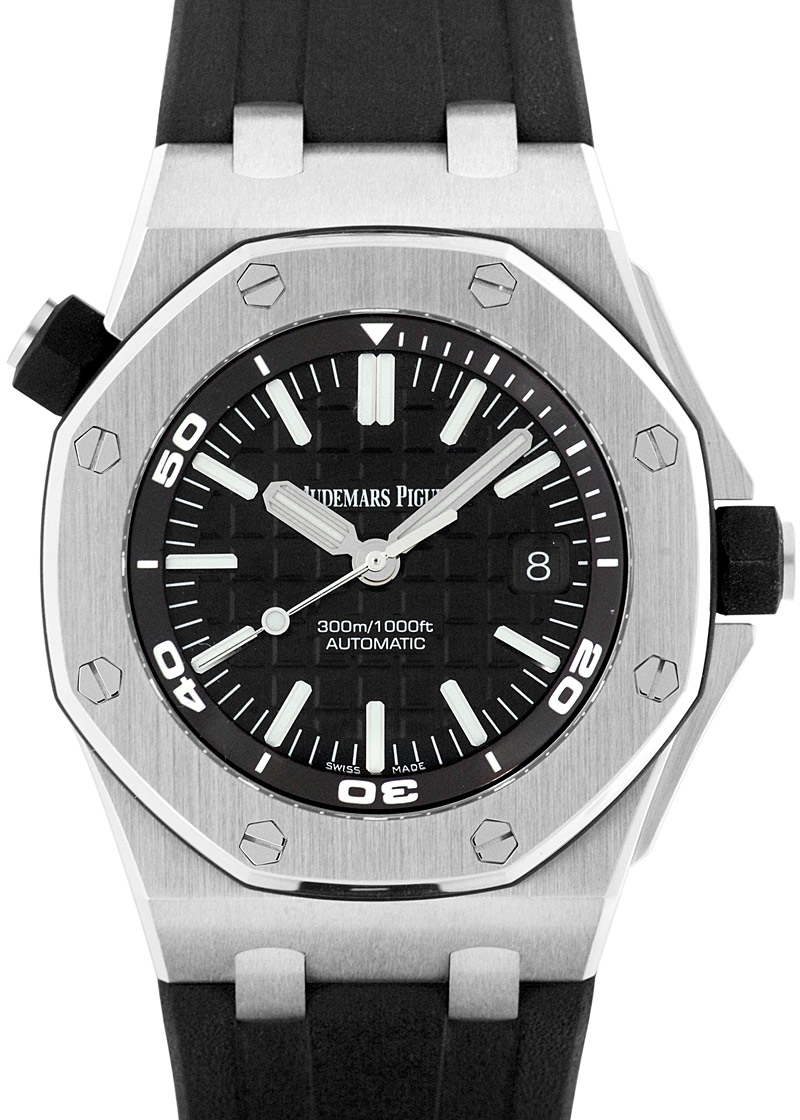 オーデマピゲ - ロイヤルオーク オフショア ダイバー | AUDEMARS PIGUET | 15710ST.OO.A002CA.01 | SS 黒文字盤 自動巻き ラバー | 中古 |