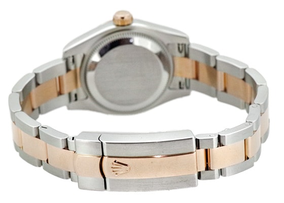 ロレックス - レディース オイスター パーペチュアル デイトジャスト 6時ダイヤモンド | ROLEX | 28179171 | PG&SS ブラウン文字盤 自動巻き ブレスレット | 中古 |