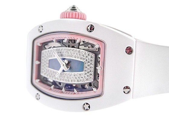 リシャールミル - レディース オートマティック JAPAN PINK | RICHARD MILLE | RM07-01 | ATZ/WG スケルトン文字盤 自動巻き ラバー | 日本限定40本 | 中古 |