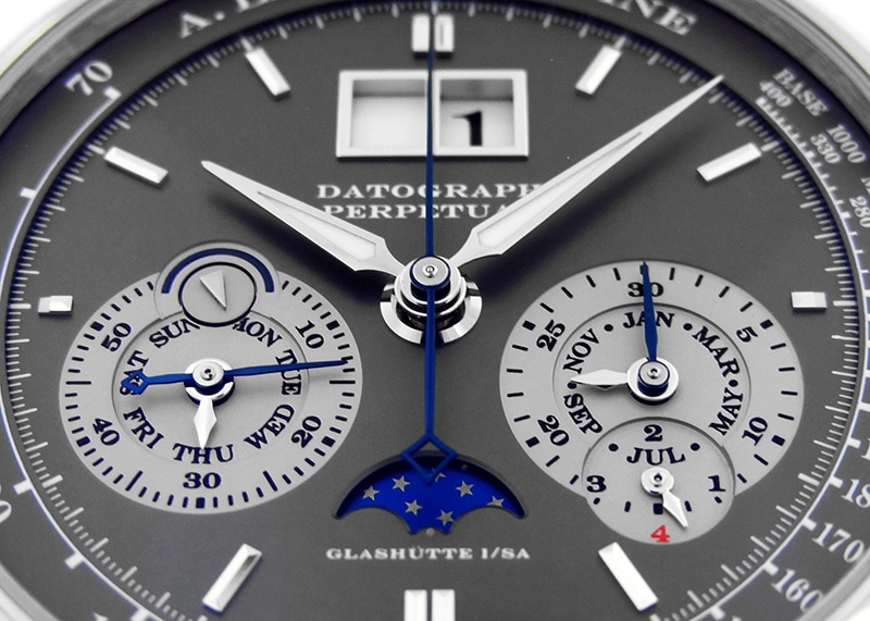 A.ランゲ&ゾーネ -ダトグラフ パーペチュアル | A.LANGE&SOHNE | 410.038E(LS4103AB) | WG グレー文字盤 手巻き レザー | 中古 |