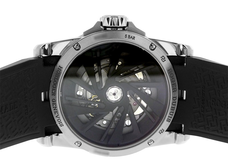 ロジェデュブイ - エクスカリバー45 オートマティック | ROGER DUBUIS | RDDBEX0714 | TI シルバー文字盤 自動巻き ラバー | 15本限定 | 中古 |