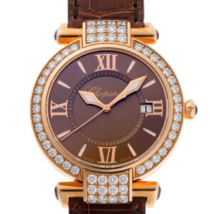 ショパール - インペリアーレ | CHOPARD | 384221-5011 | PG ブラウン文字盤 クォーツ レザー | 委託品 | 未使用品 |
