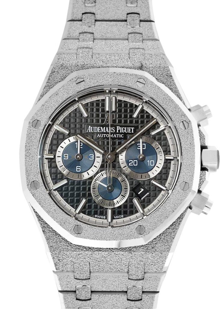 オーデマピゲ - ロイヤルオーク フロステッドゴールド クロノグラフ ジャパンブティック | AUDEMARS PIGUET | 26331BC.GG.1224BC.03 | WG 黒/グレーブルー文字盤 自動巻き ブレスレット | 111本限定 | 委託品 | 中古 |