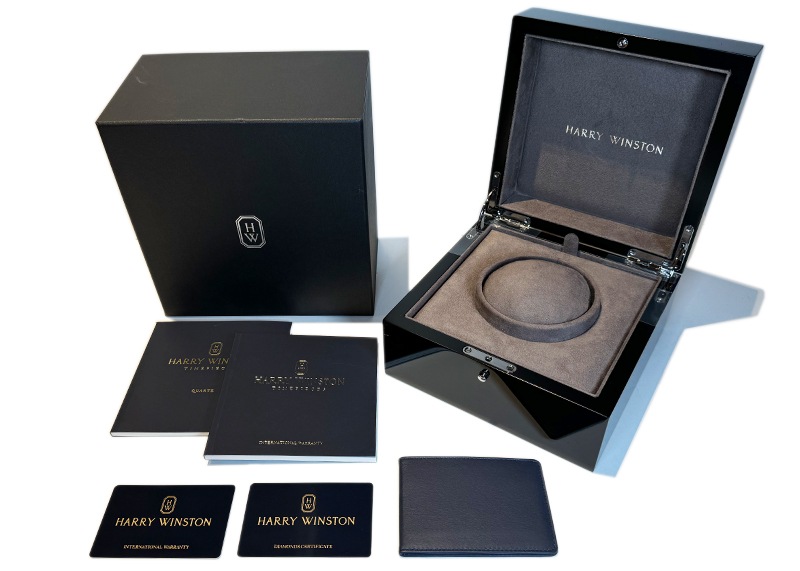 ハリーウィンストン - アヴェニュー クラシック オーロラ | HARRY WINSTON | AVEQHM21RR125 | RG シェル/ダイヤ文字盤 クォーツ レザー | 中古