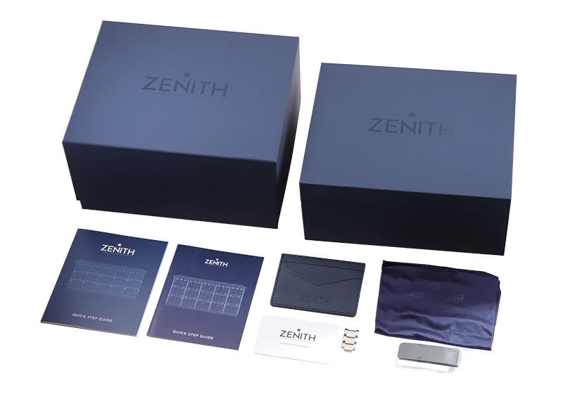 ゼニス - クロノマスター オリジナル トリプルカレンダー | ZENITH | 03.3400.3610/39.M3200 | SS グレー / シルバー文字盤 自動巻き ブレスレット | 委託品 | 未使用品